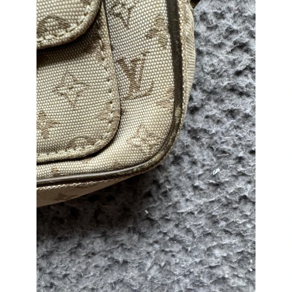 Louis Vuitton LV Monogram Mini Lin Canvas Leather Juliette Crossbody Bag Beige - Picture 15 of 16